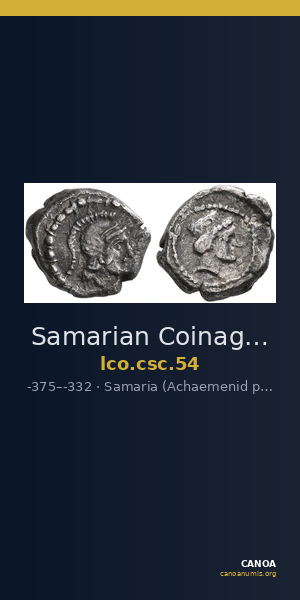 Samarian Coinage 54 — CANOA