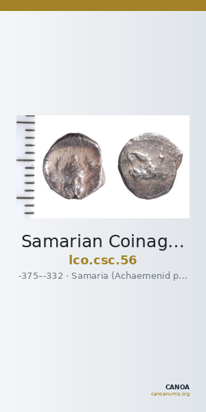 Samarian Coinage 56 — CANOA