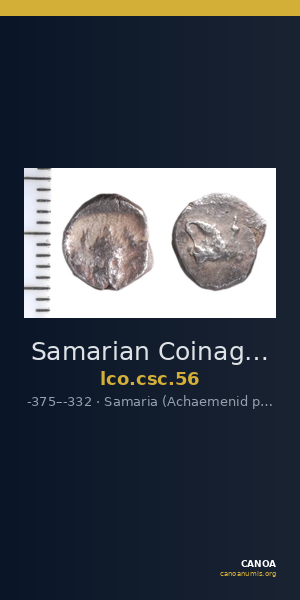 Samarian Coinage 56 — CANOA