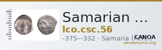 Samarian Coinage 56 — CANOA