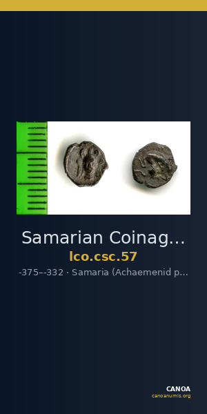 Samarian Coinage 57 — CANOA