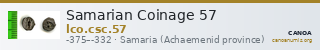 Samarian Coinage 57 — CANOA