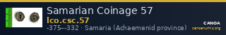 Samarian Coinage 57 — CANOA