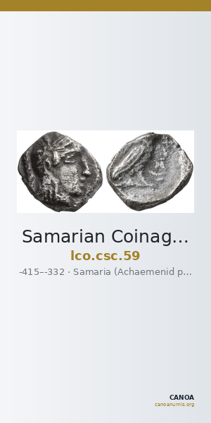 Samarian Coinage 59 — CANOA
