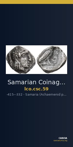 Samarian Coinage 59 — CANOA