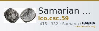 Samarian Coinage 59 — CANOA