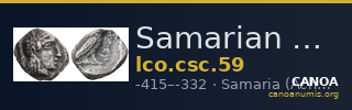 Samarian Coinage 59 — CANOA