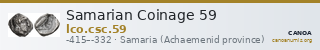 Samarian Coinage 59 — CANOA