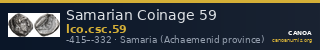 Samarian Coinage 59 — CANOA