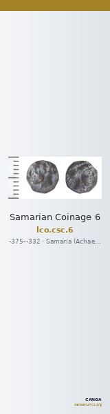 Samarian Coinage 6 — CANOA