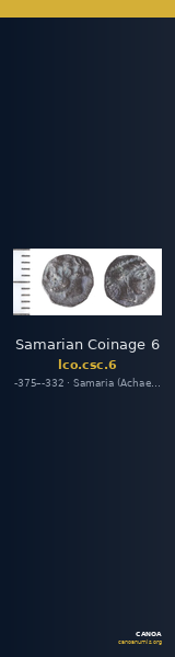 Samarian Coinage 6 — CANOA
