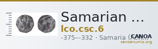 Samarian Coinage 6 — CANOA