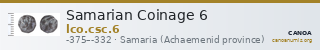 Samarian Coinage 6 — CANOA