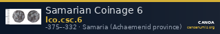 Samarian Coinage 6 — CANOA