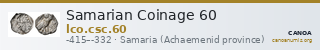 Samarian Coinage 60 — CANOA