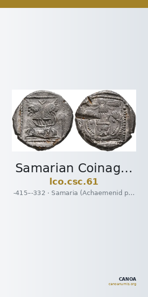 Samarian Coinage 61 — CANOA
