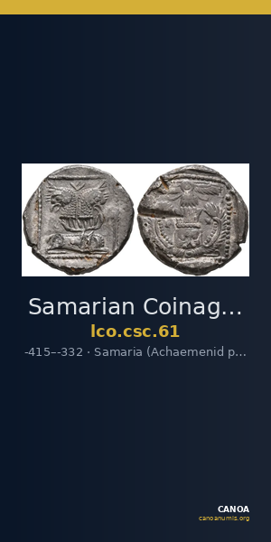 Samarian Coinage 61 — CANOA