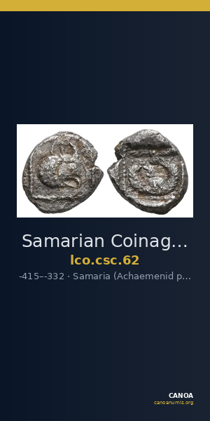 Samarian Coinage 62 — CANOA