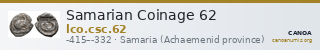 Samarian Coinage 62 — CANOA
