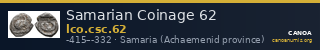 Samarian Coinage 62 — CANOA