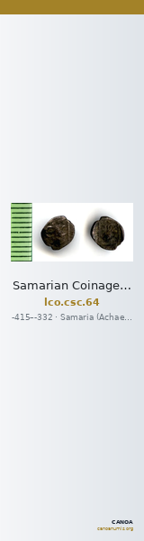 Samarian Coinage 64 — CANOA