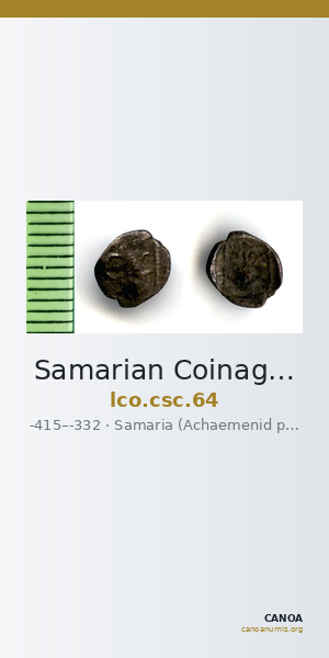 Samarian Coinage 64 — CANOA