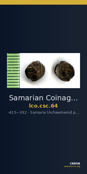 Samarian Coinage 64 — CANOA