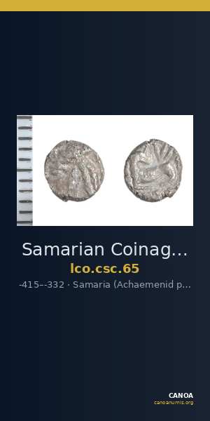 Samarian Coinage 65 — CANOA