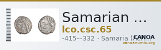 Samarian Coinage 65 — CANOA