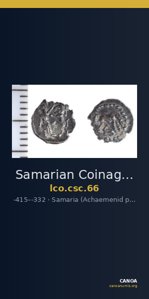 Samarian Coinage 66 — CANOA
