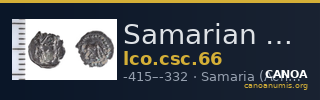 Samarian Coinage 66 — CANOA