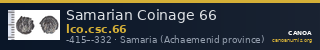 Samarian Coinage 66 — CANOA