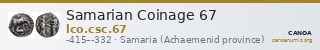 Samarian Coinage 67 — CANOA