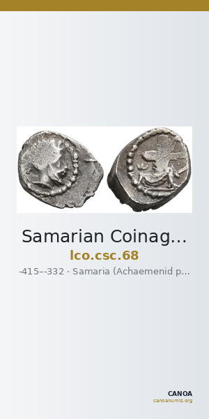 Samarian Coinage 68 — CANOA