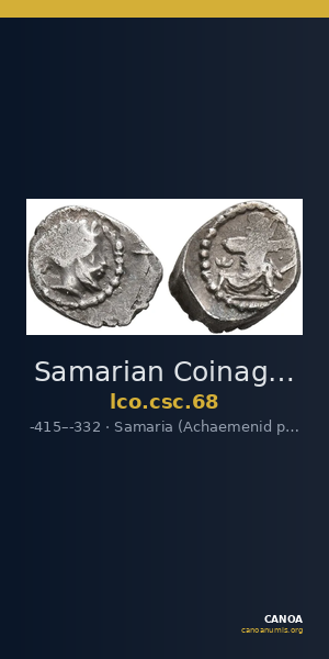 Samarian Coinage 68 — CANOA