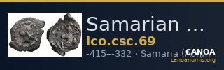 Samarian Coinage 69 — CANOA