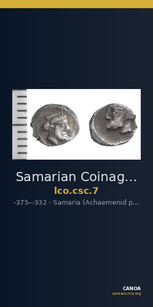 Samarian Coinage 7 — CANOA