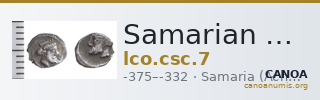 Samarian Coinage 7 — CANOA