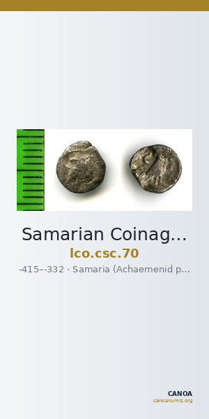 Samarian Coinage 70 — CANOA