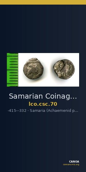 Samarian Coinage 70 — CANOA