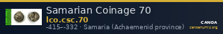 Samarian Coinage 70 — CANOA