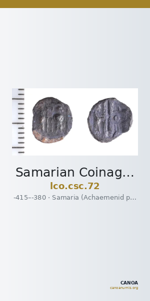 Samarian Coinage 72 — CANOA