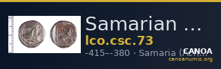Samarian Coinage 73 — CANOA