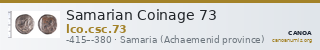 Samarian Coinage 73 — CANOA
