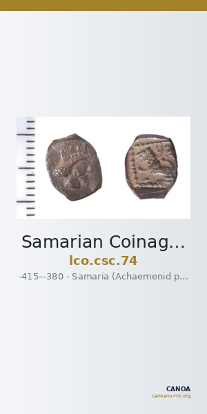 Samarian Coinage 74 — CANOA