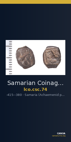 Samarian Coinage 74 — CANOA
