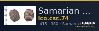 Samarian Coinage 74 — CANOA