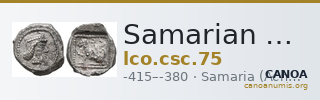 Samarian Coinage 75 — CANOA
