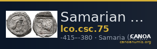 Samarian Coinage 75 — CANOA
