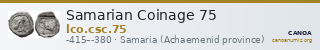 Samarian Coinage 75 — CANOA
